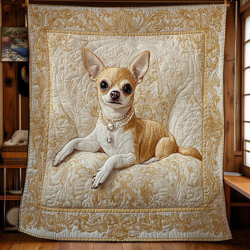 Royal Chihuahua WU0502036CL Quilt Blanket