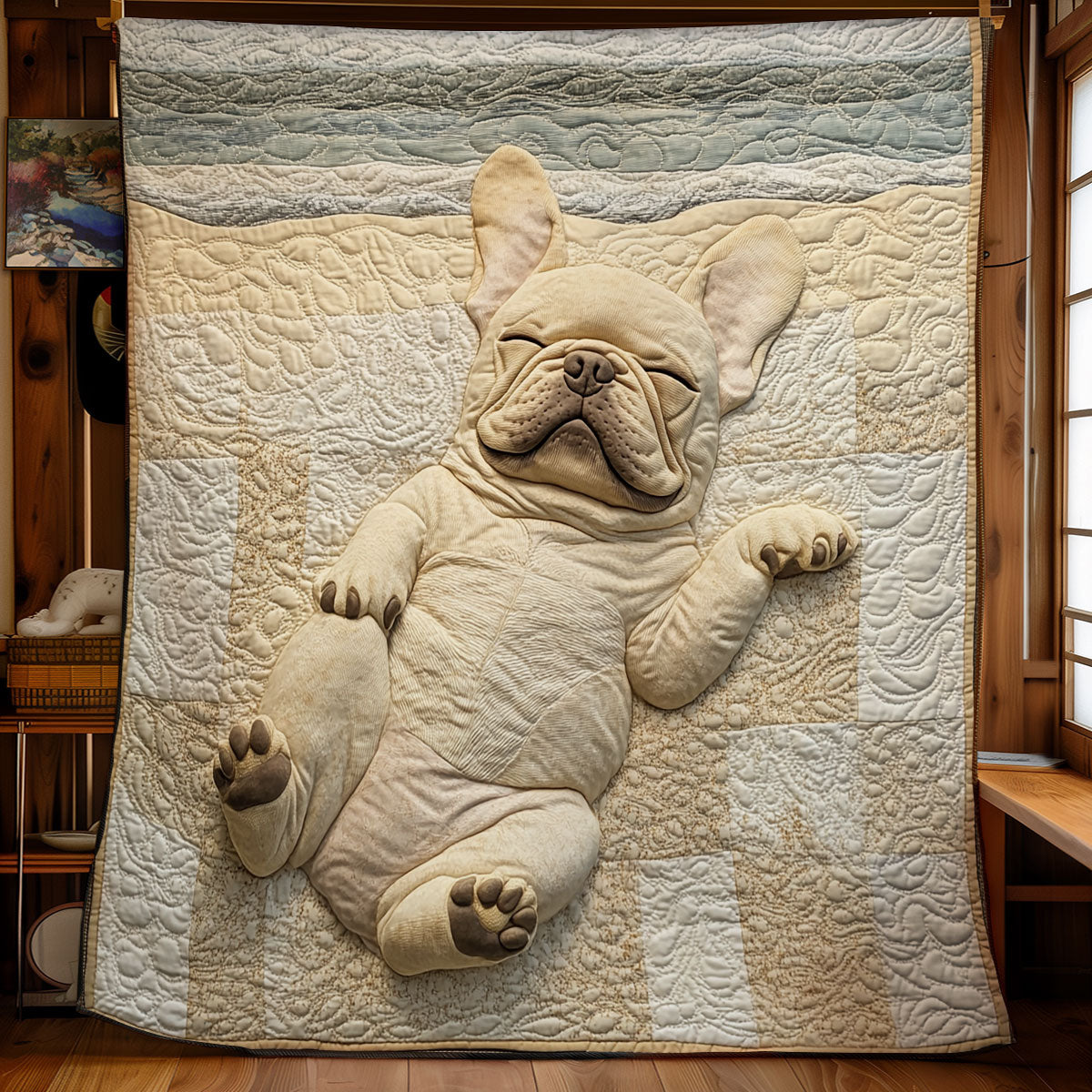 Sleeping Bulldog WU1601059CL Quilt Blanket