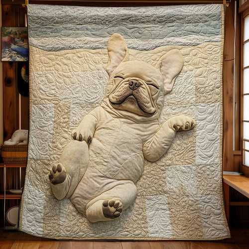 Sleeping Bulldog WU1601059CL Quilt Blanket