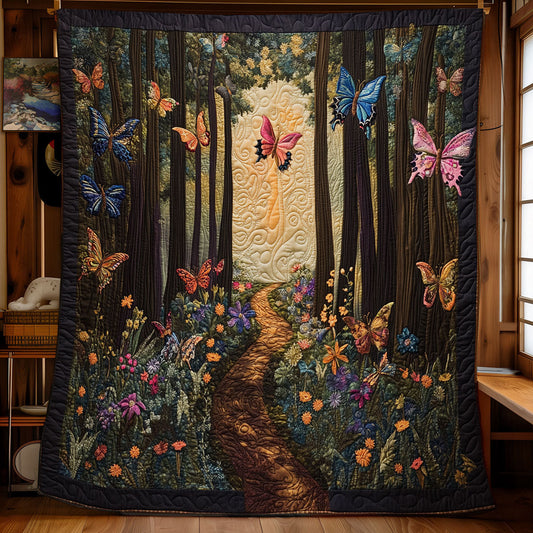 Spring Bloom & Butterfly Glow WU1203056CL Quilt Blanket