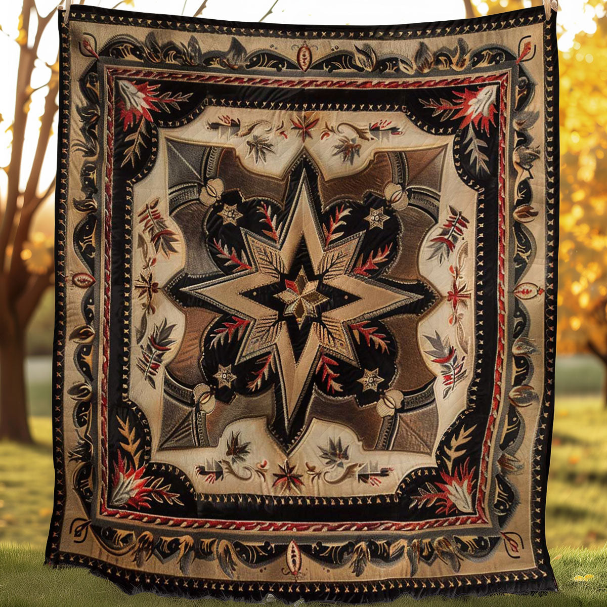 Cowboy Inspired Star WJ1007006CL Quilt Blanket
