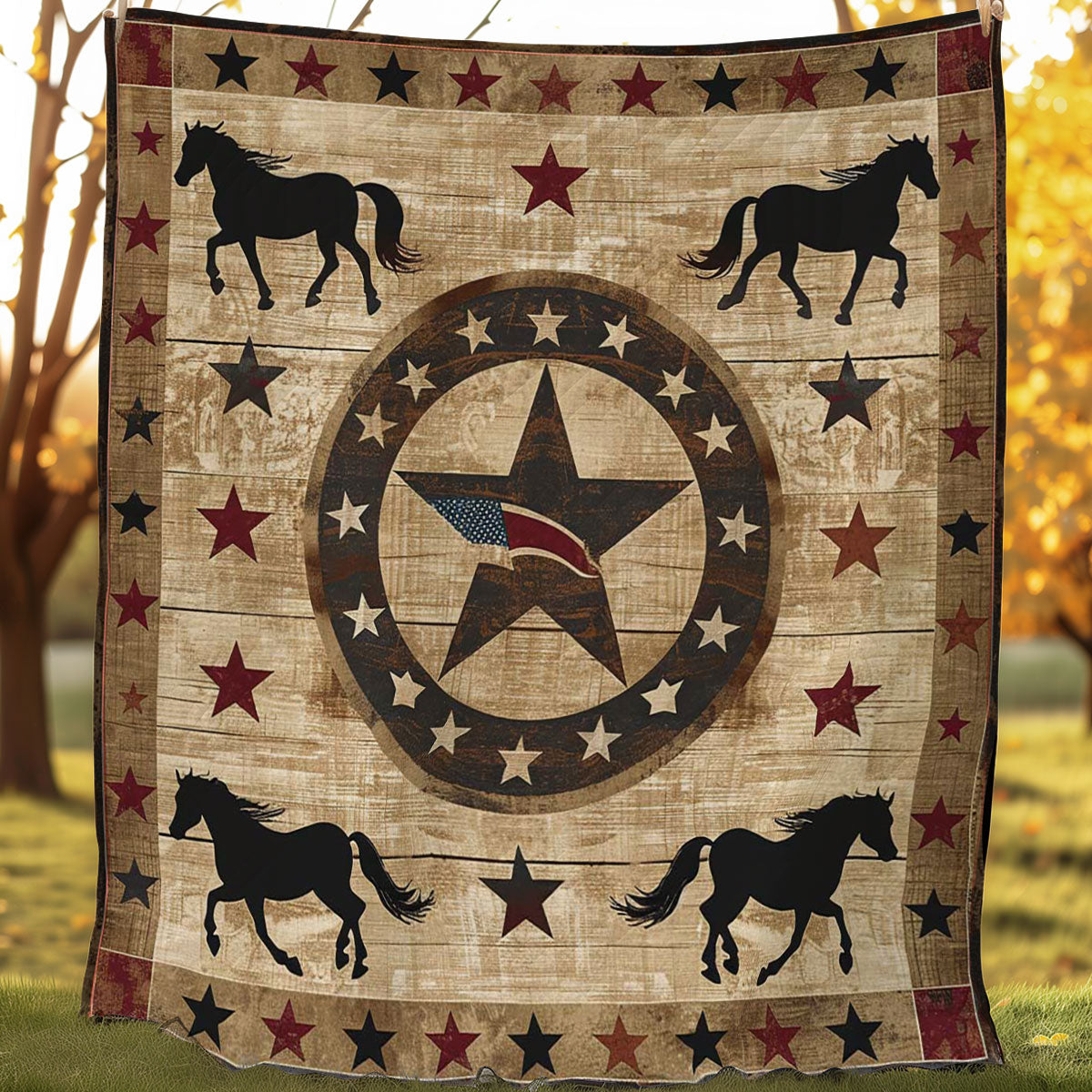 Cowboy Inspired Star WJ2406004CL Quilt Blanket