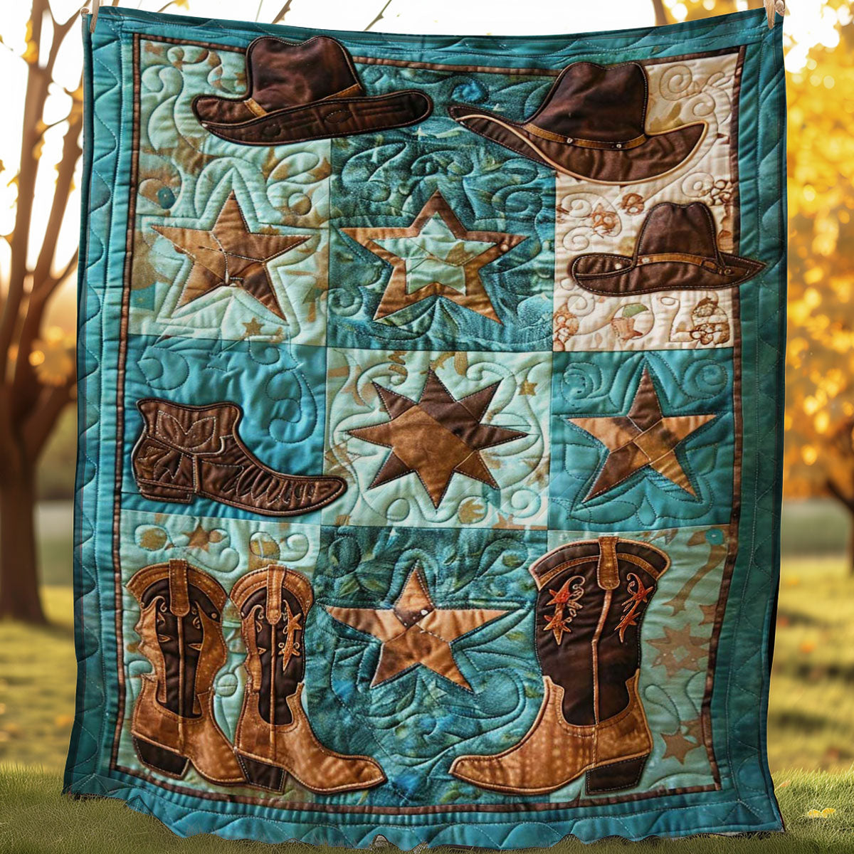 Cowboy WJ1706008CL Quilt Blanket