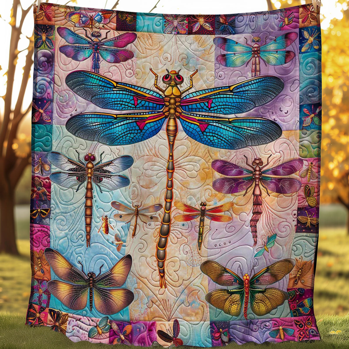Dragonfly WJ2206011CL Quilt Blanket