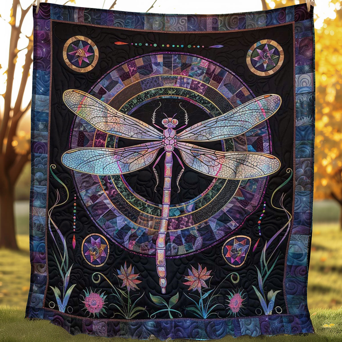 Dragonfly WJ2406009CL Quilt Blanket