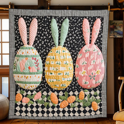 Hoppy Easter Garden WJ0803029CL Quilt Blanket