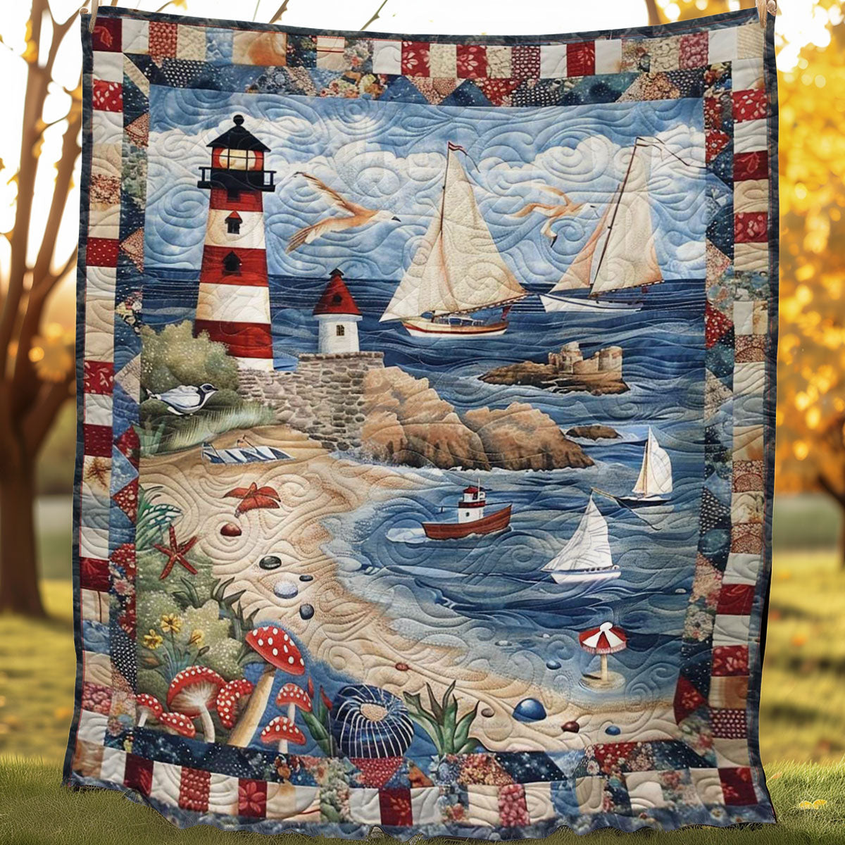 Lighthouse WJ2206017CL Quilt Blanket