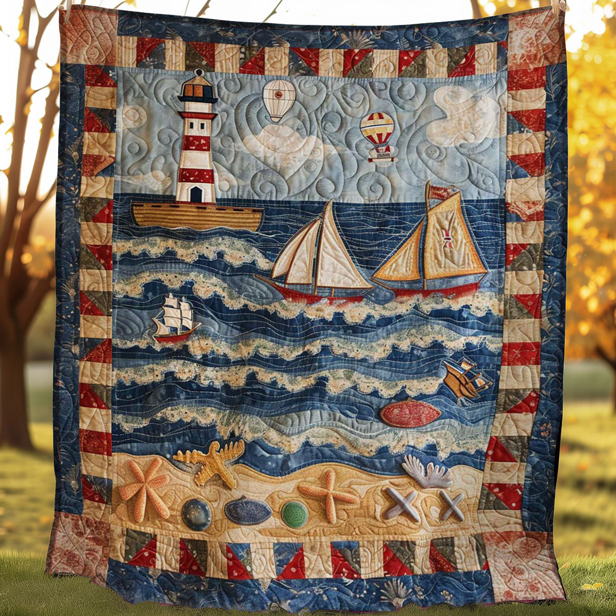 Lighthouse WJ2206018CL Quilt Blanket