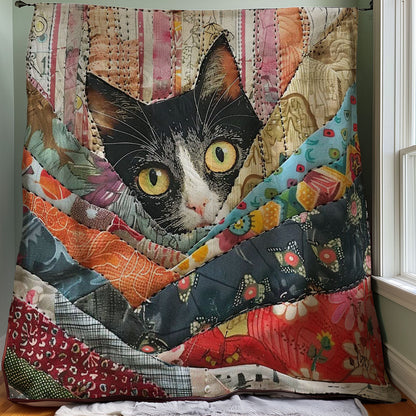 Peeking Cat WJ0108018CL Quilt Blanket
