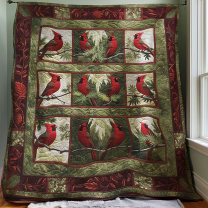 Red Cardinal WJ3107030CL Quilt Blanket