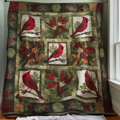 Red Cardinal WJ3107032CL Quilt Blanket