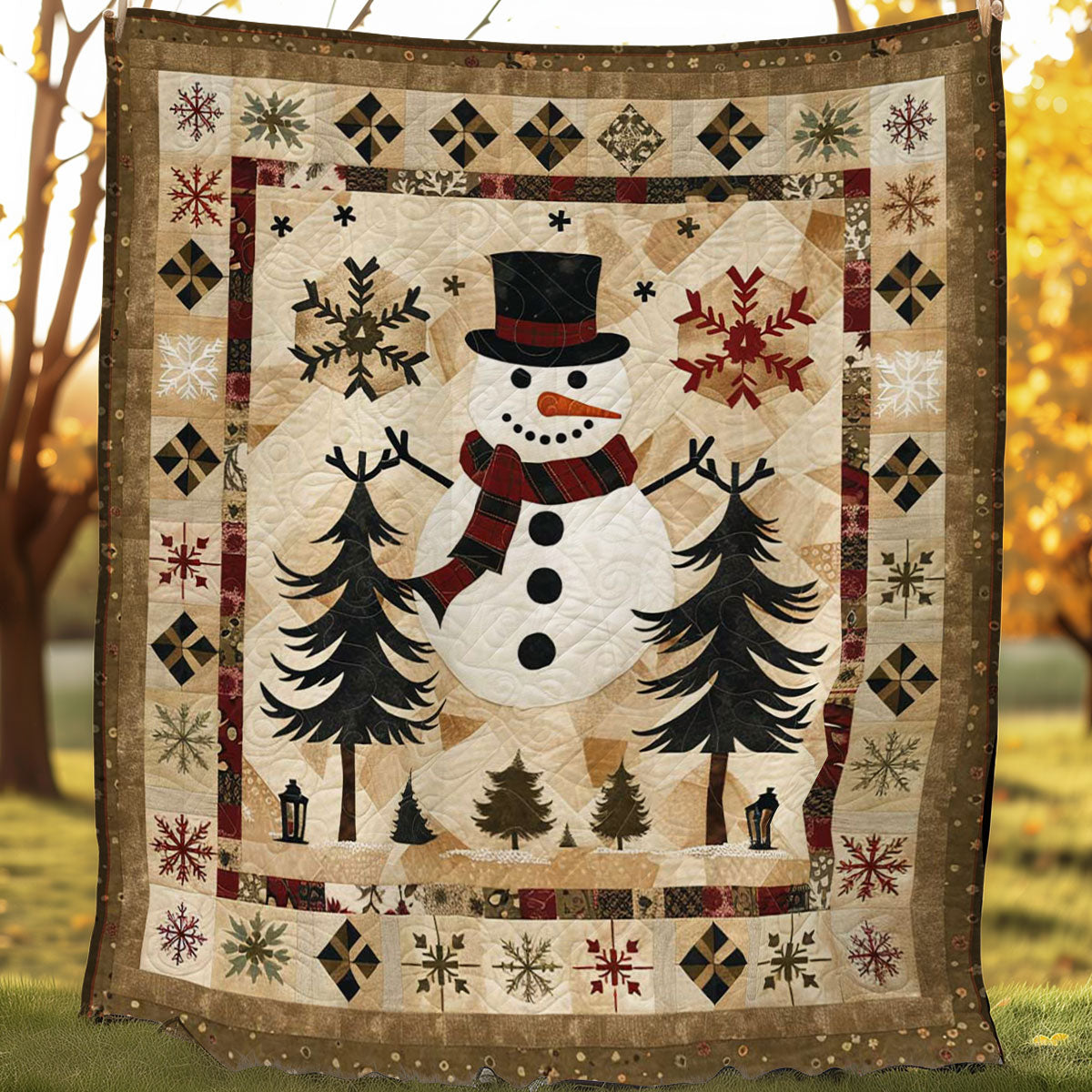 Snowman WJ1107017CL Quilt Blanket