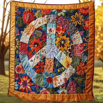 Trippy Hippie Sign WJ1907038CL Quilt Blanket