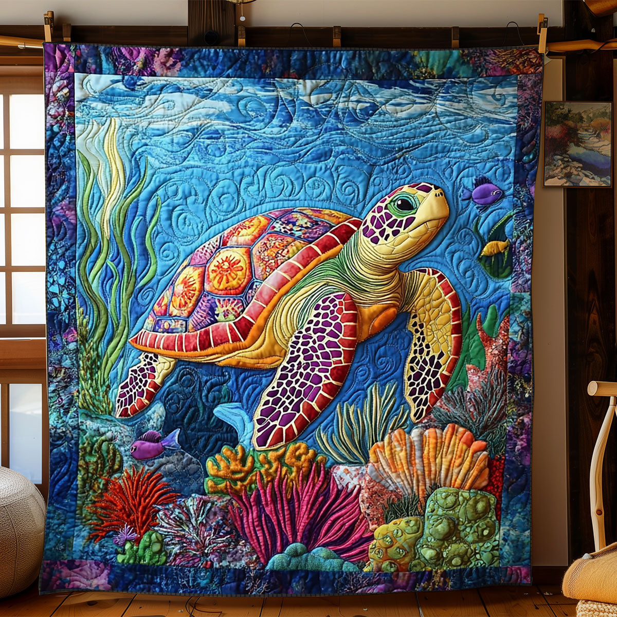 Turtle WJ1002043CL Quilt Blanket