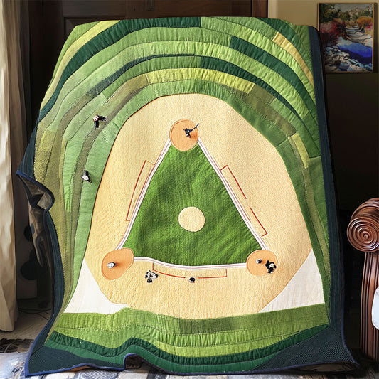 Baseball Field WU1501002CL Quilt Blanket
