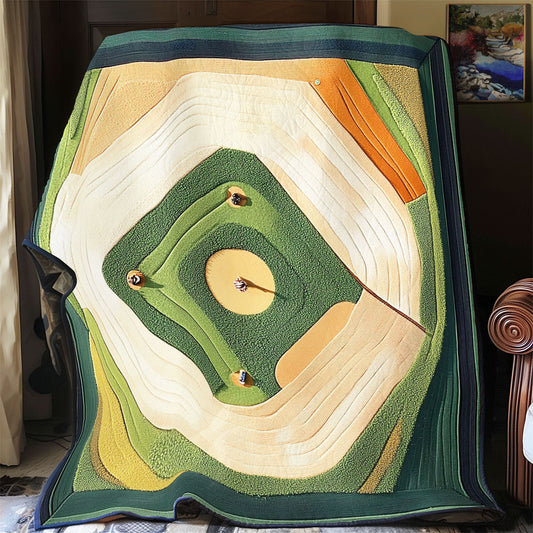 Baseball Field WU1501003CL Quilt Blanket