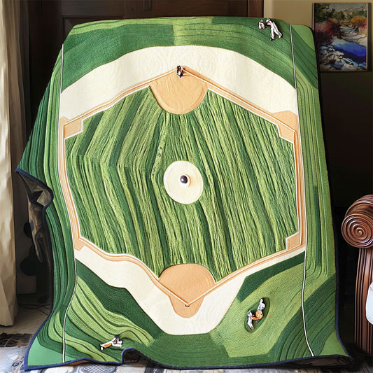 Baseball Field WU1501004CL Quilt Blanket