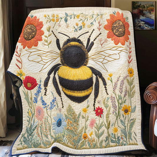 Bee Dance Of Honey WU1203061CL Quilt Blanket