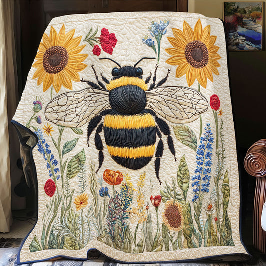 Bee Dance Of Honey WU1203062CL Quilt Blanket