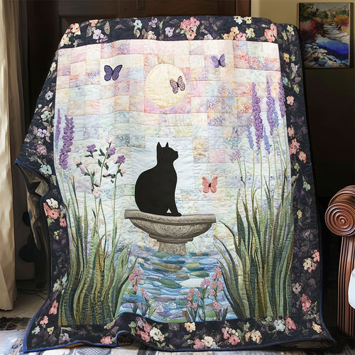 Black Cat’s Secret Garden WU1303153CL Quilt Blanket