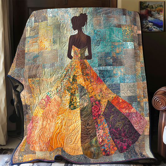 Black Woman WU1102074CL Quilt Blanket