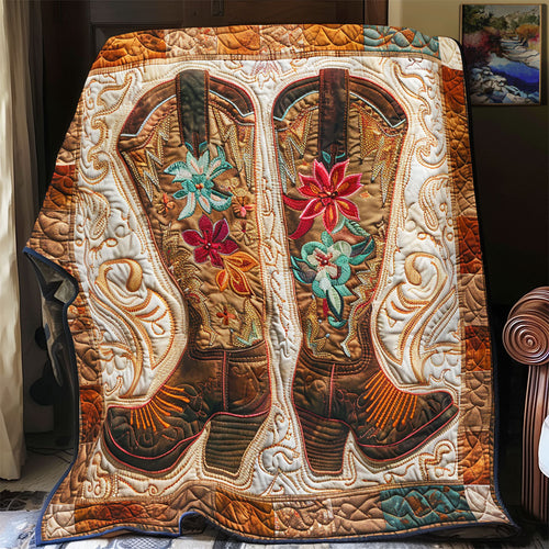 Cowboy Boots WU0201001CL Quilt Blanket
