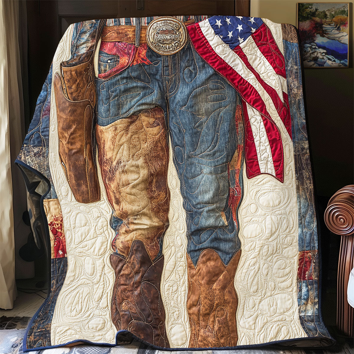 Cowboy Wild Life WU2512011CL Quilt Blanket