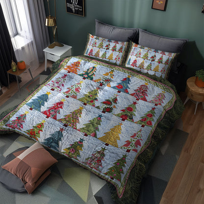 Christmas Tree WJ1106025CL Quilted Bedding Set