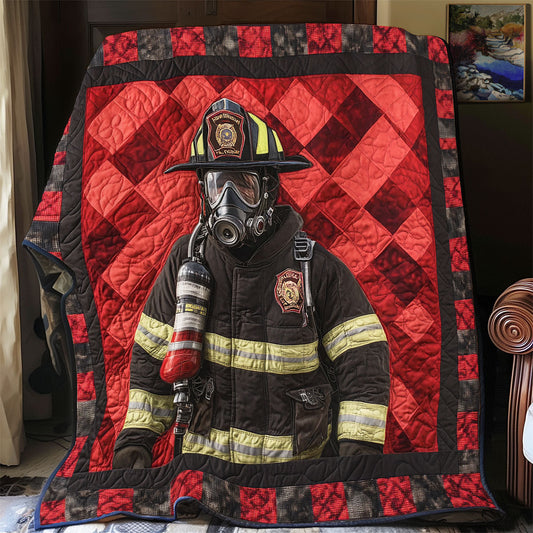 Firefighter Into The Fire WU1601010CL Quilt Blanket