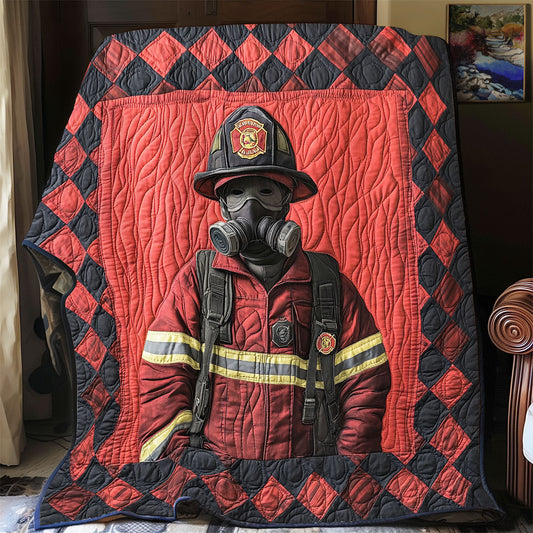Firefighter Into The Fire WU1601035CL Quilt Blanket