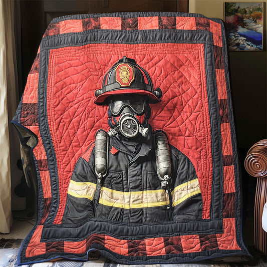 Firefighter Into The Fire WU1601036CL Quilt Blanket