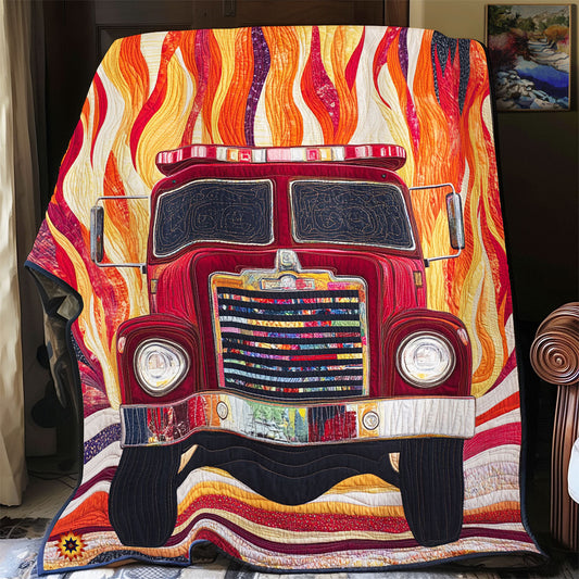 Firefighter Into The Fire WU2112012CL Quilt Blanket