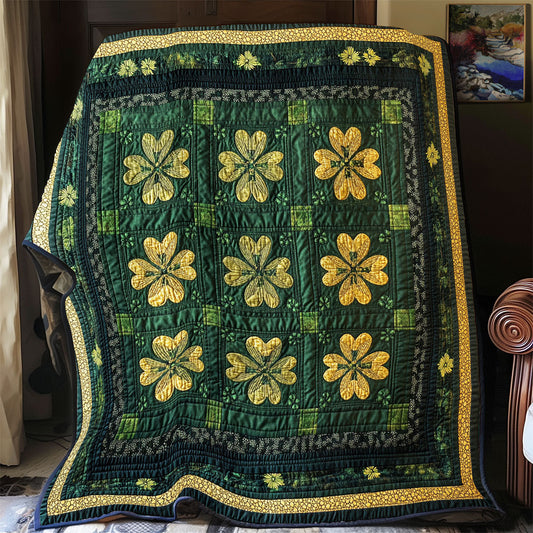Irish Four-leaf Clover WU0101031CL Quilt Blanket
