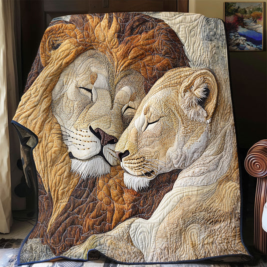 Lion Always With Me WU0401016CL Quilt Blanket