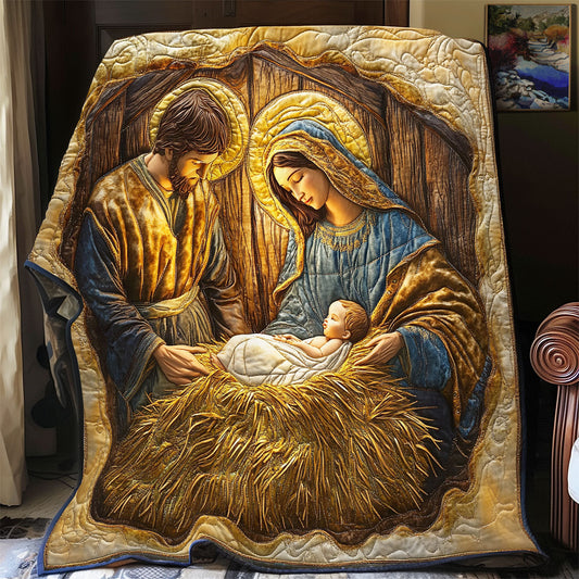 Nativity Of Jesus WU1401015CL Quilt Blanket