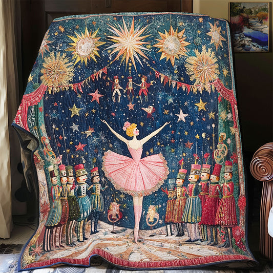 Nutcracker Ballet Scene WU2712009CL Quilt Blanket
