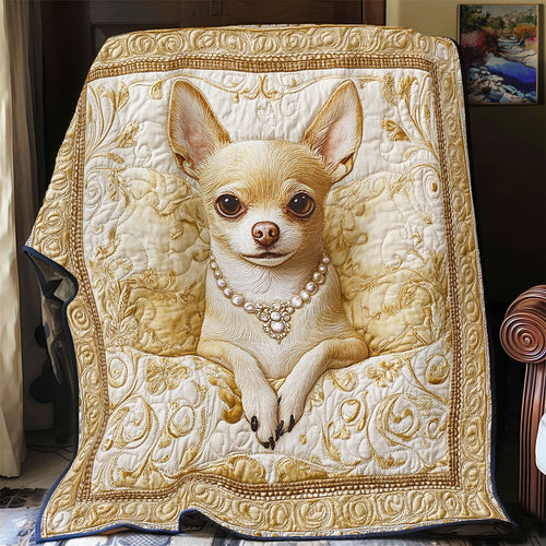 Royal Chihuahua WU0502039CL Quilt Blanket