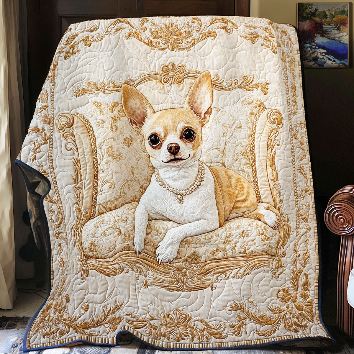 Royal Chihuahua WU0502041CL Quilt Blanket