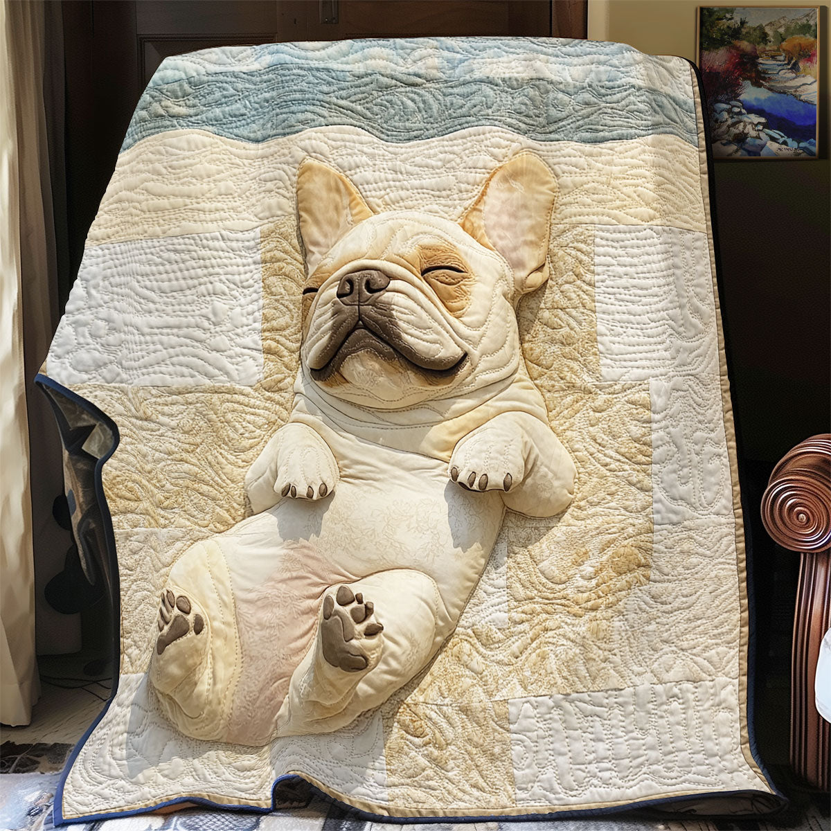 Sleeping Bulldog WU1601060CL Quilt Blanket