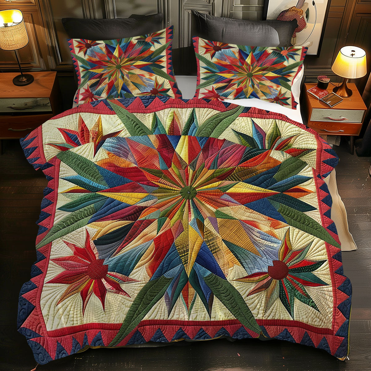 Native American XR1705001CL Quilted Bedding Set