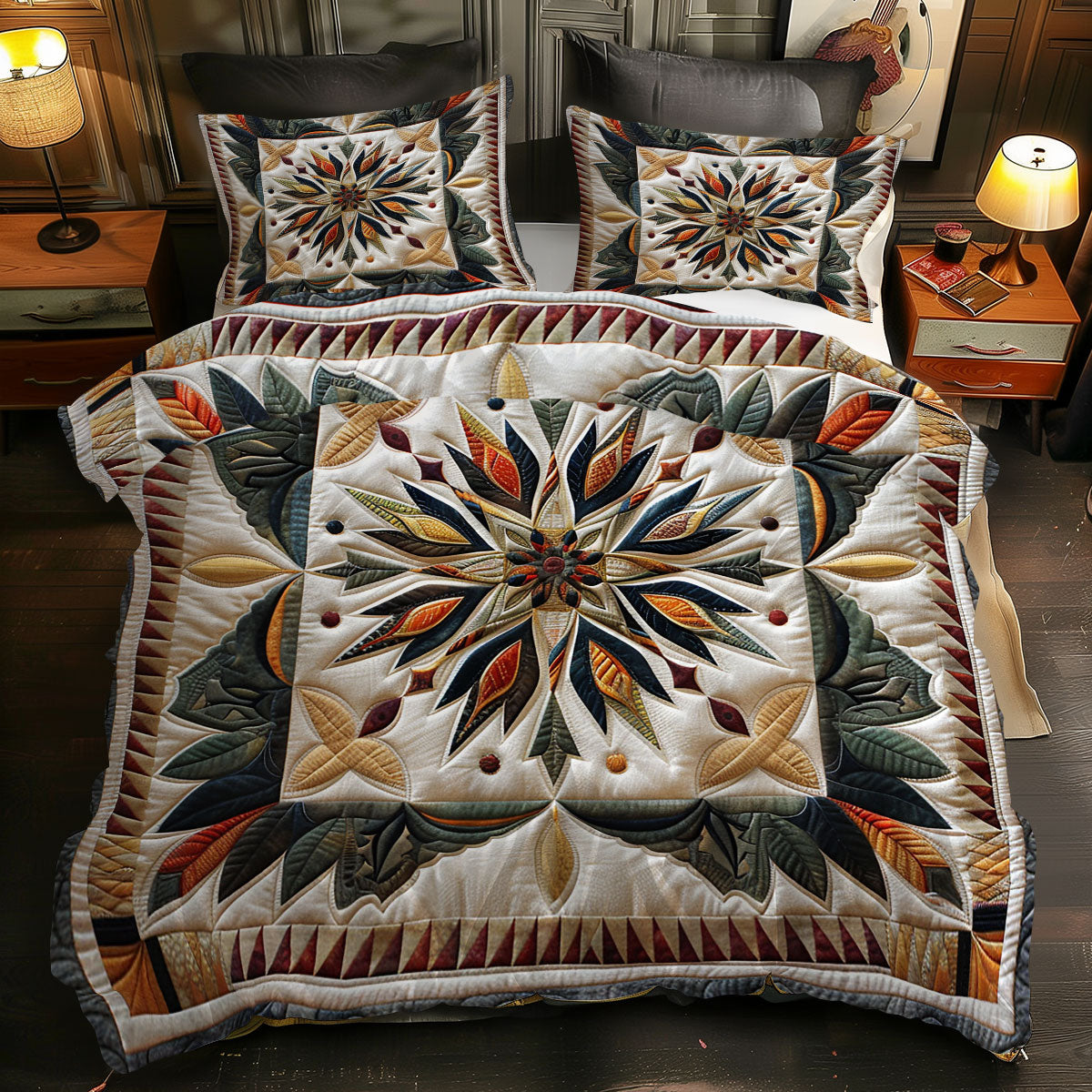 Native American XR1705007CL Quilted Bedding Set