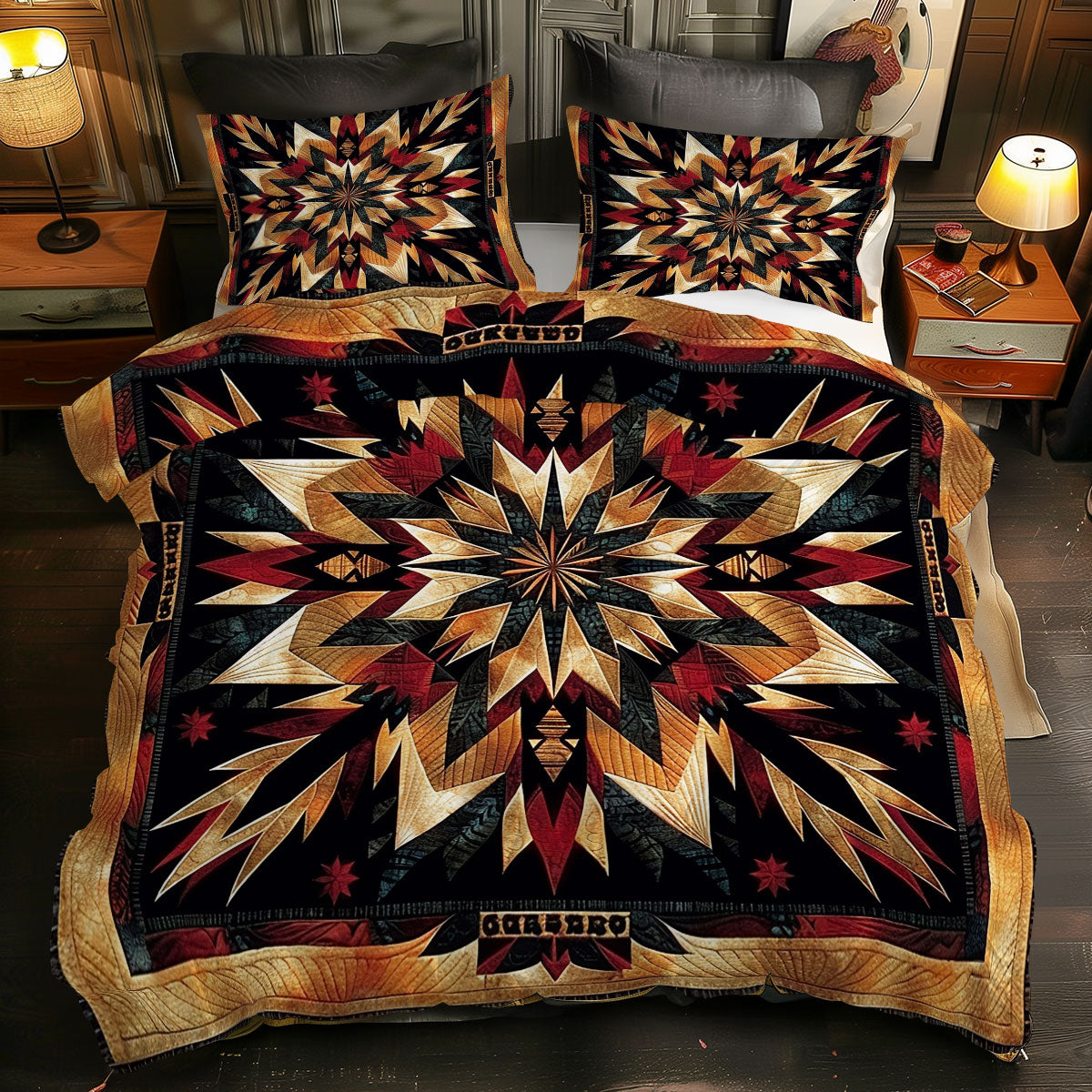 Native American XR1705009CL Quilted Bedding Set