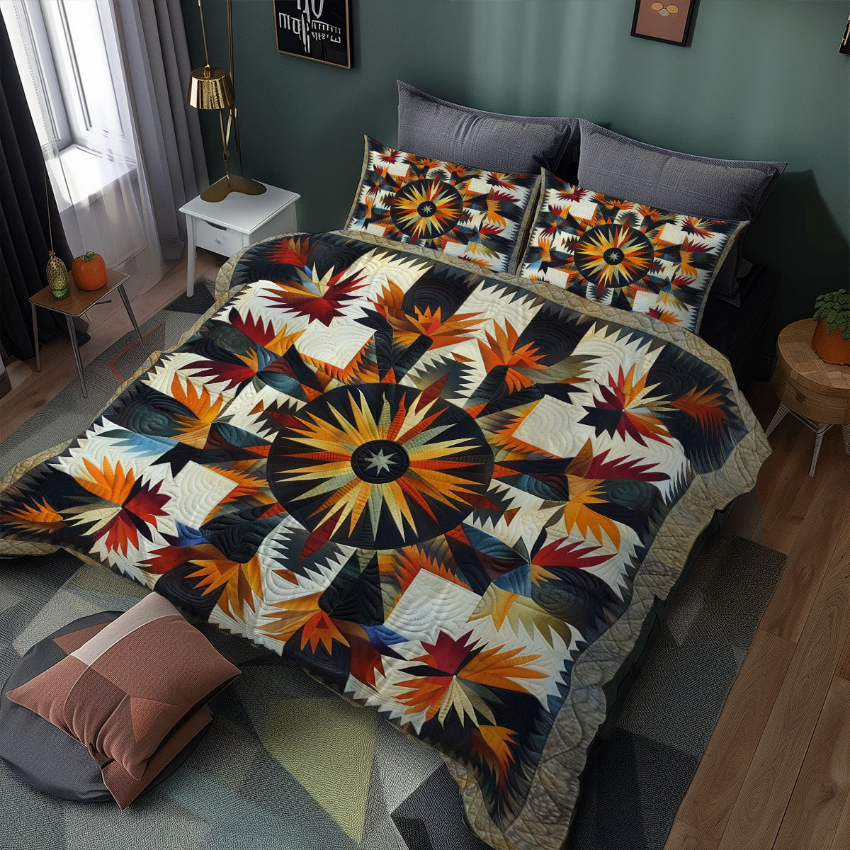Native American XR1605004CL Quilted Bedding Set
