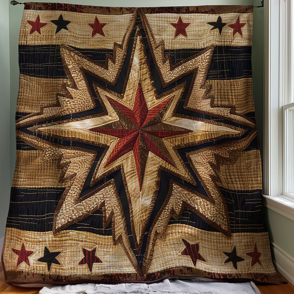 Cowboy Inspired Star WJ0107005CL Quilt Blanket