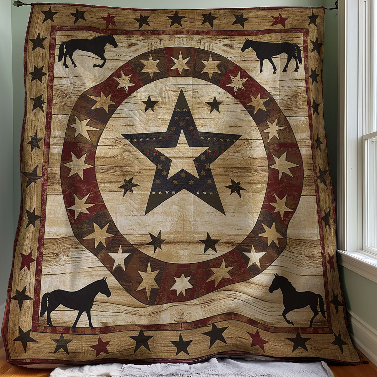 Cowboy Inspired Star WJ0107007CL Quilt Blanket