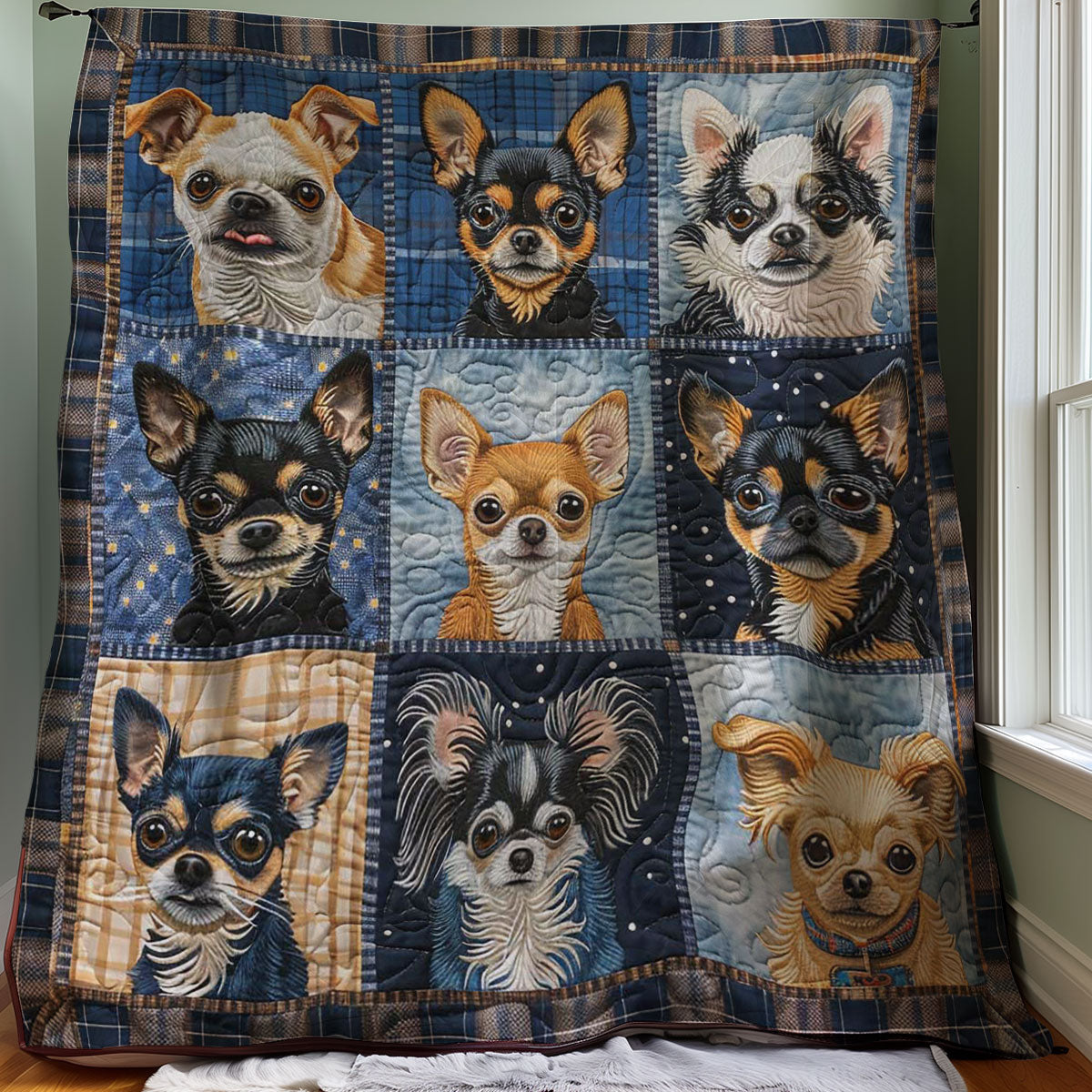 Little Chihuahua WJ2207032CL Quilt Blanket