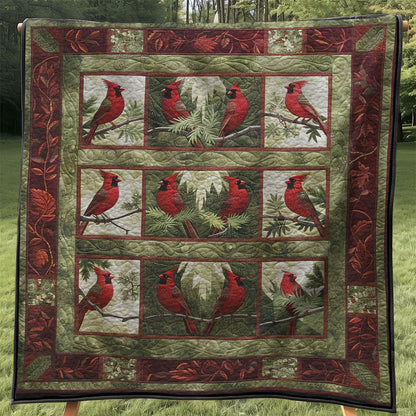 Red Cardinal WJ3107030CL Quilt Blanket