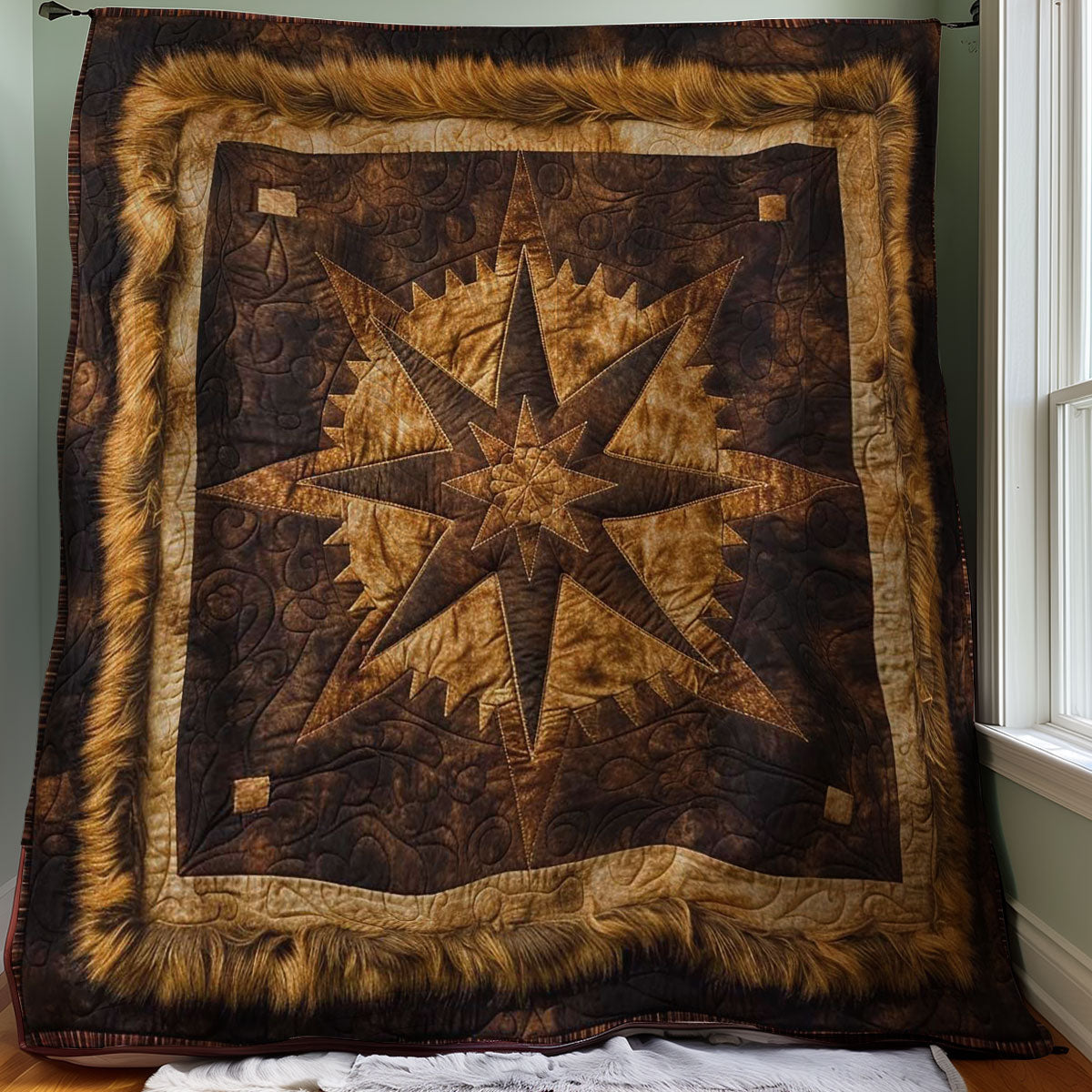 Cowboy Texas Star WJ1007019CL Quilt Blanket