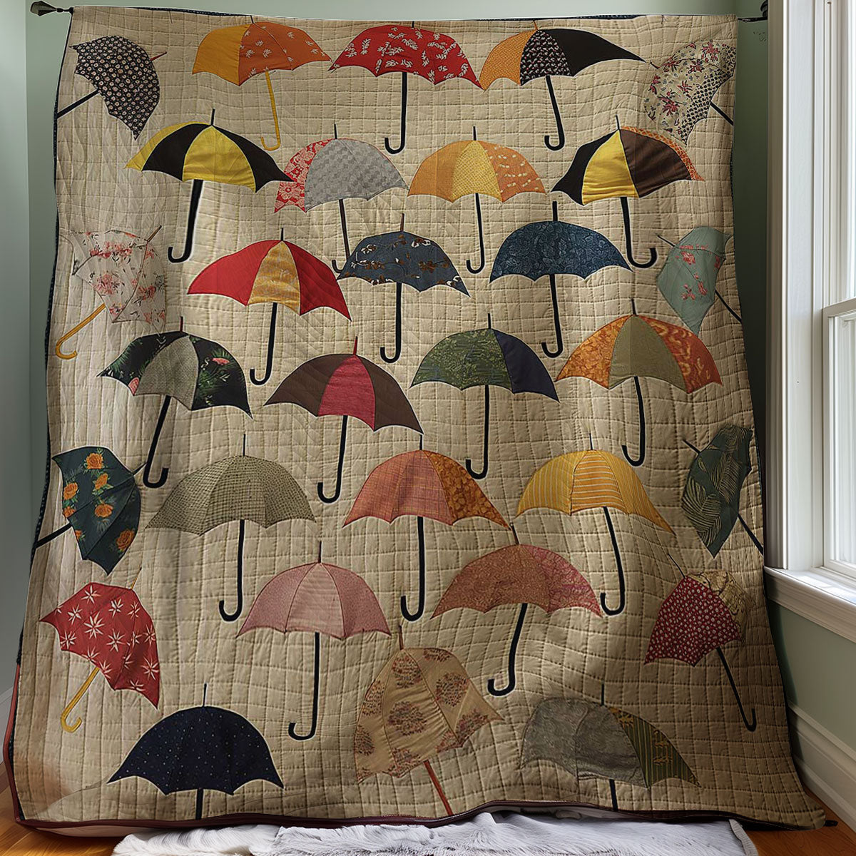 Umbrellas WJ0207016CL Quilt Blanket