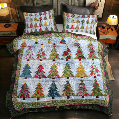 Christmas Tree WJ1106025CL Quilted Bedding Set